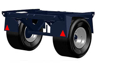 Onderstellen voor TRILO zuigwagens- smalle enkelas