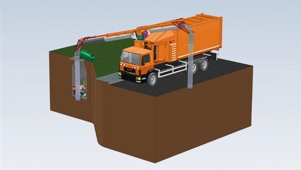 Zuigcontainer TL Ondergronds afval