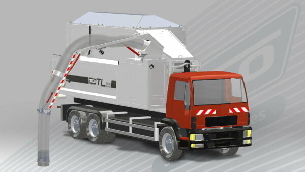 Vacuum container TL - for truck mounting. TRILO brand