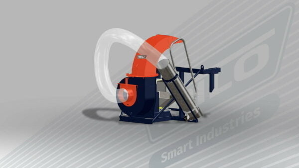 Debris loader on suspension frame SU40TL