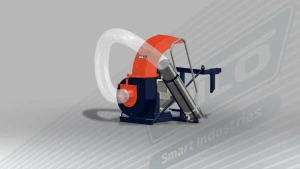 Debris loader on suspension frame SU40TL